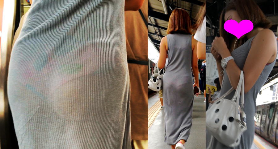 【4K街撮り】パンティー透け透けのマキシワンピお姉さん 【4K街撮り】パンティー透け透けのマキシワンピお姉さん