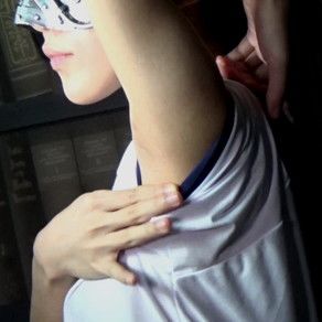 【腋フェチ】超ロリ系美少女を仮面＆体操服ブルマで可愛いワキを撮影＠フェチ界