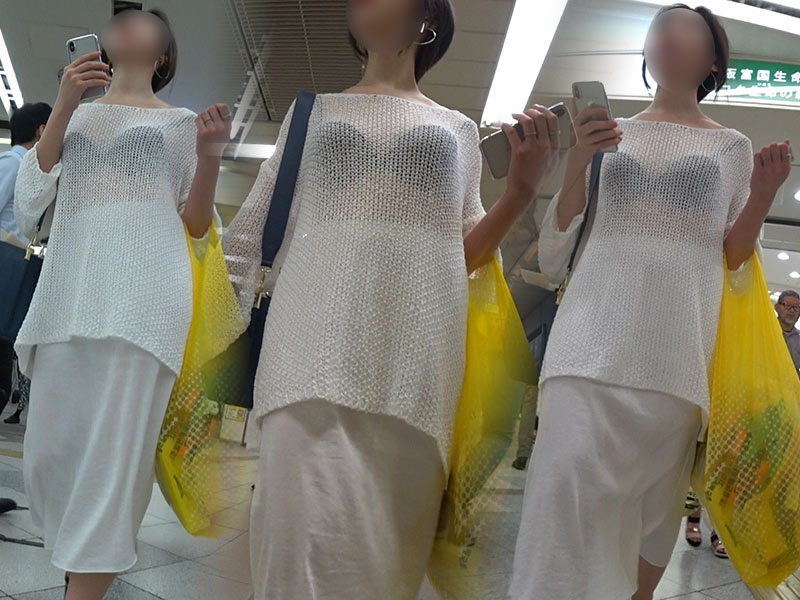 【フルHD 高画質】まさかの露出狂!?美女の大胆なプラ透けに唖然…。 【フルHD 高画質】まさかの露出狂!?美女の大胆なプラ透けに唖然…。